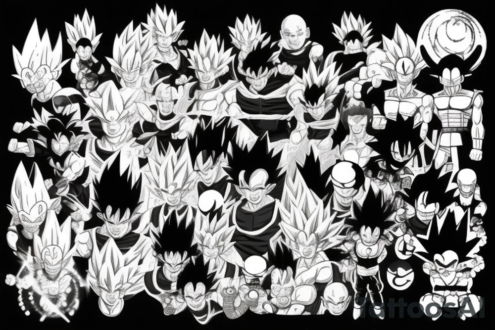 dragonball z tattoo idea