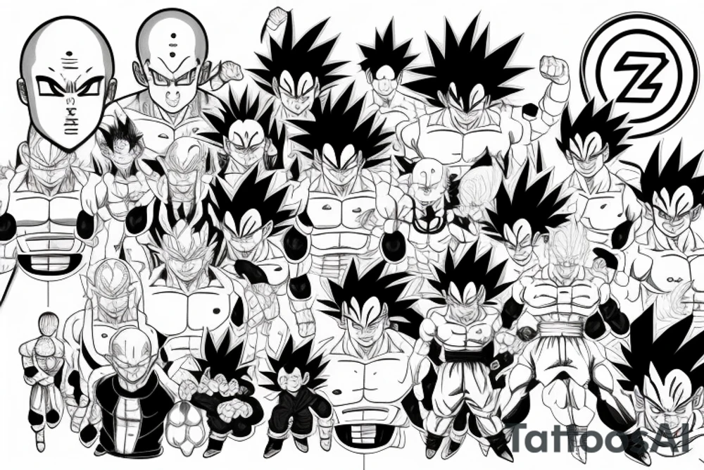 dragonball z tattoo idea