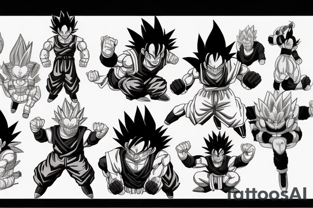 dragonball z tattoo idea