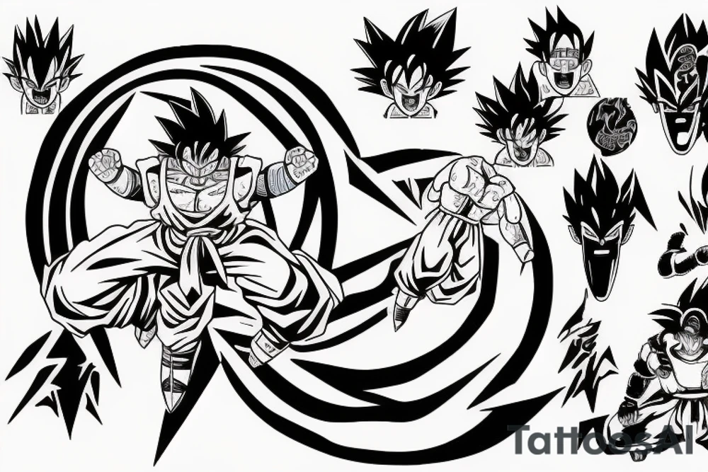 dragonball z tattoo idea