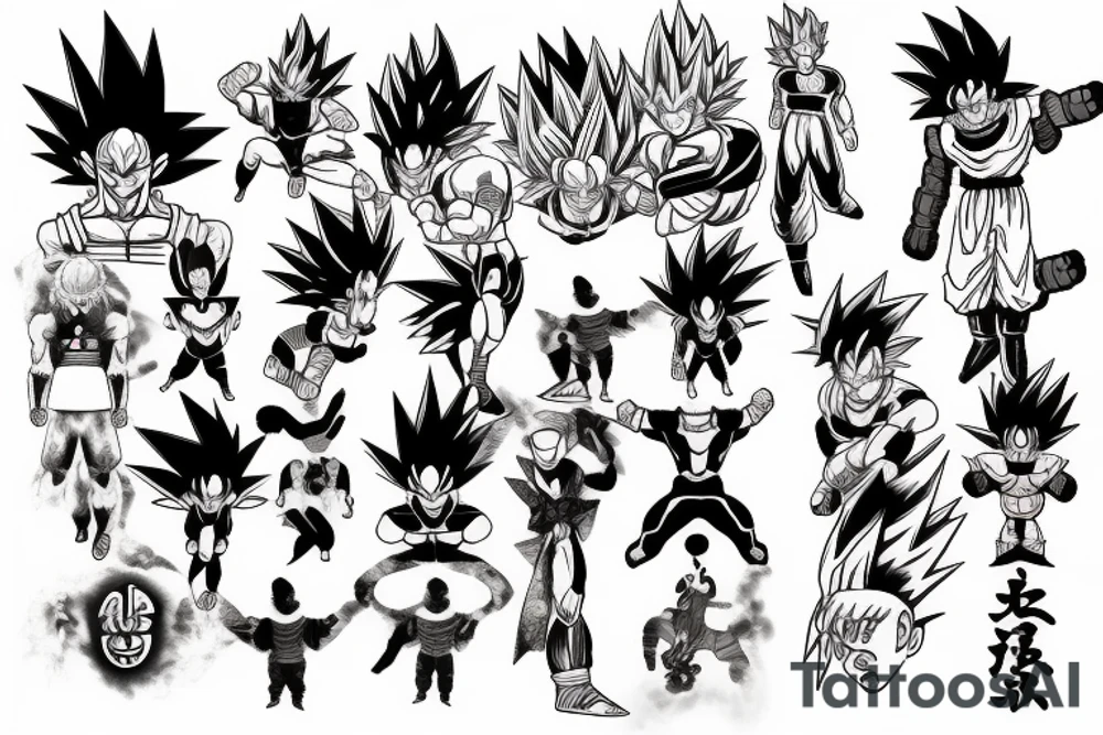 dragonball z tattoo idea