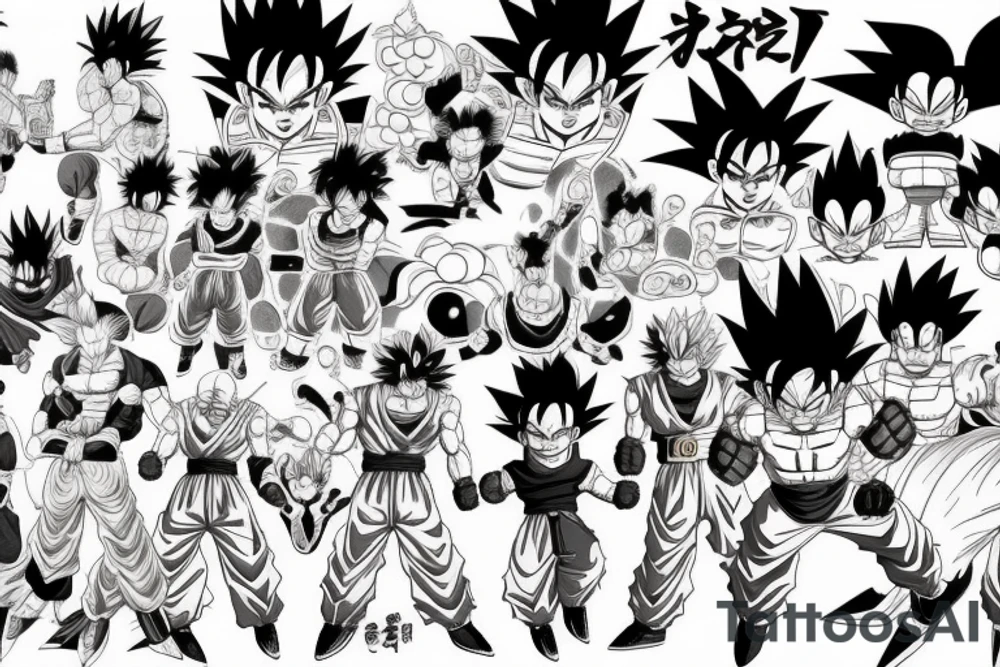 dragonball z tattoo idea