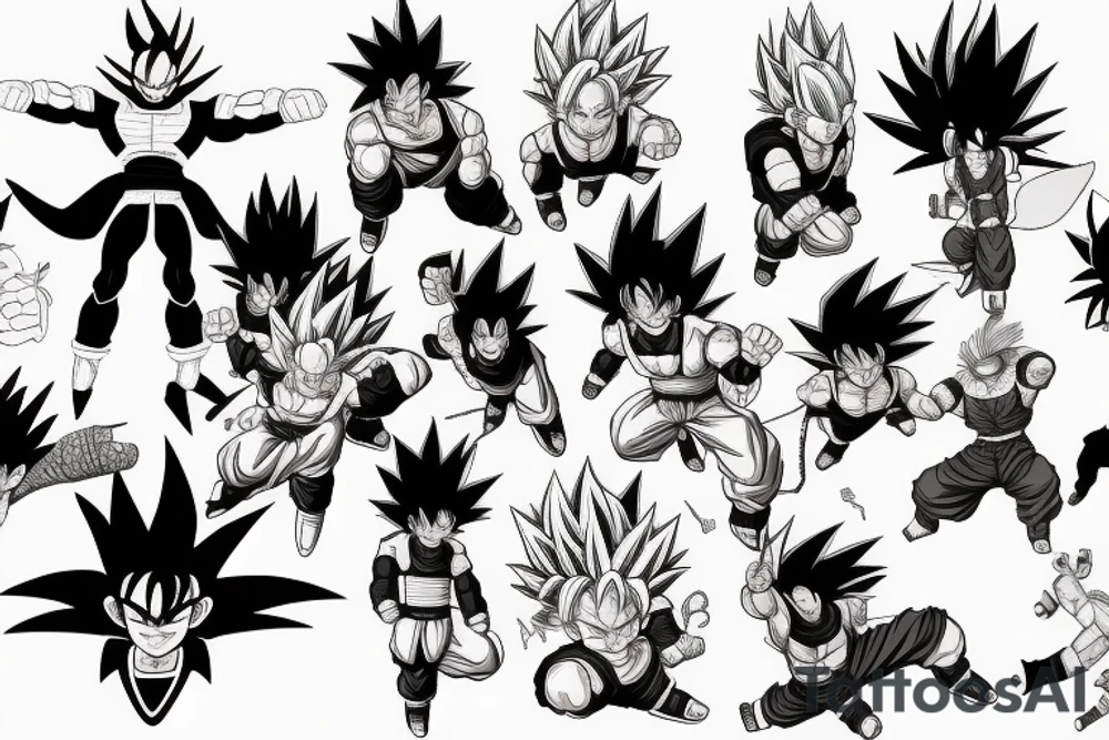 dragonball z tattoo idea