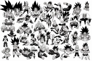 dragonball z tattoo idea