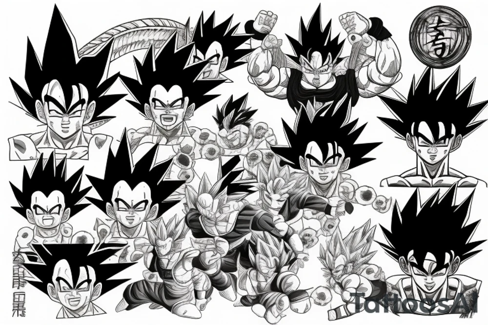 dragonball z tattoo idea