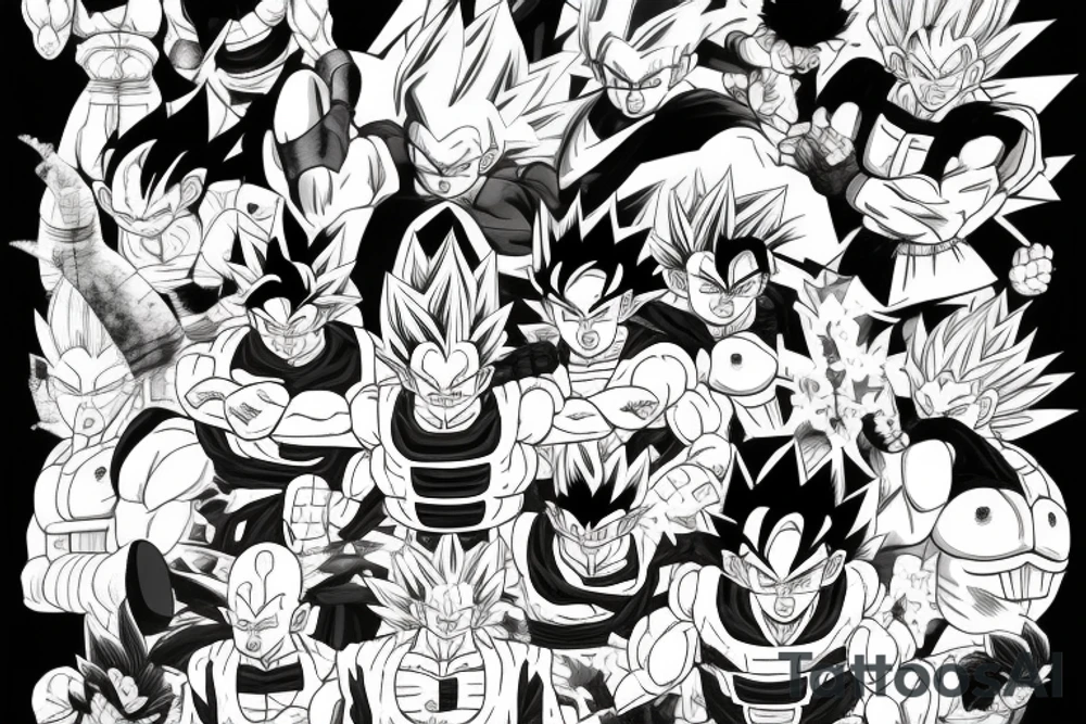 dragonball z c 18 tattoo idea