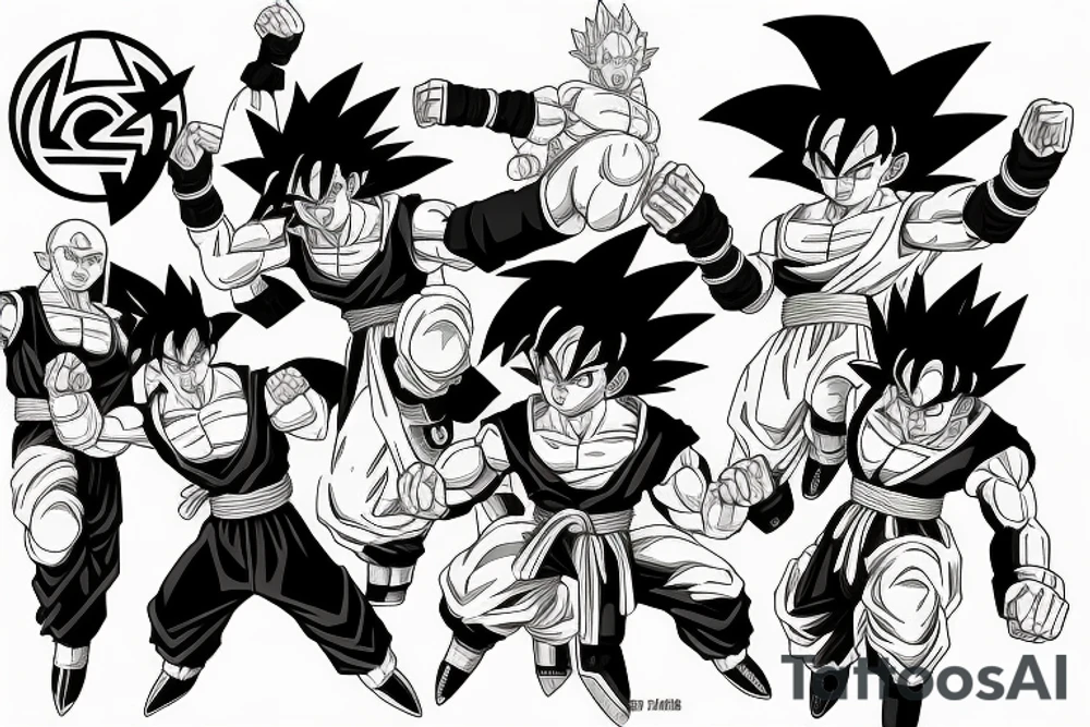 dragonball z from c-18 tattoo idea