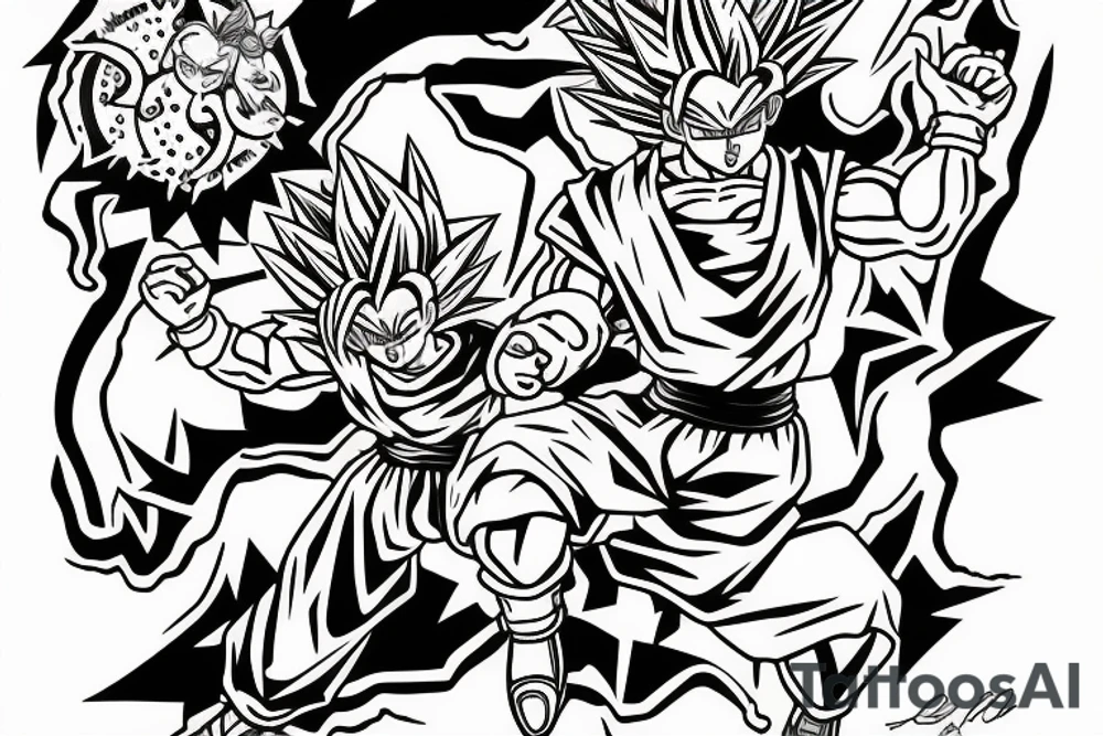 c-18 from dragonball z tattoo idea