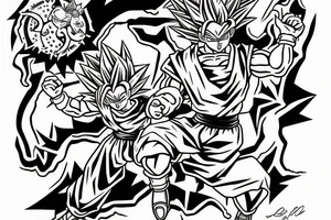 c-18 from dragonball z tattoo idea