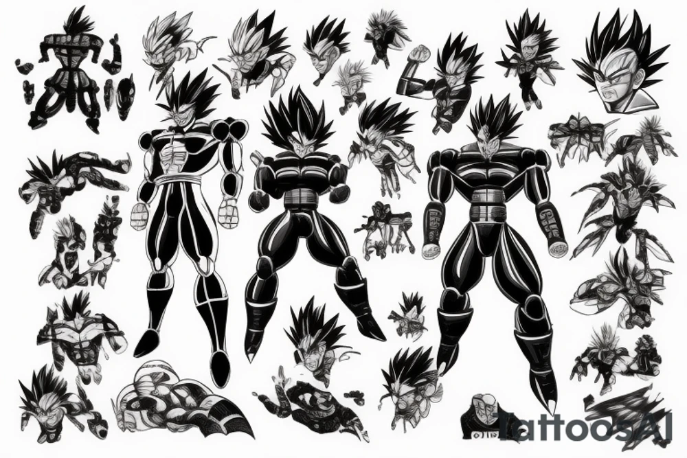 cyborg 18 from dragonball z tattoo idea