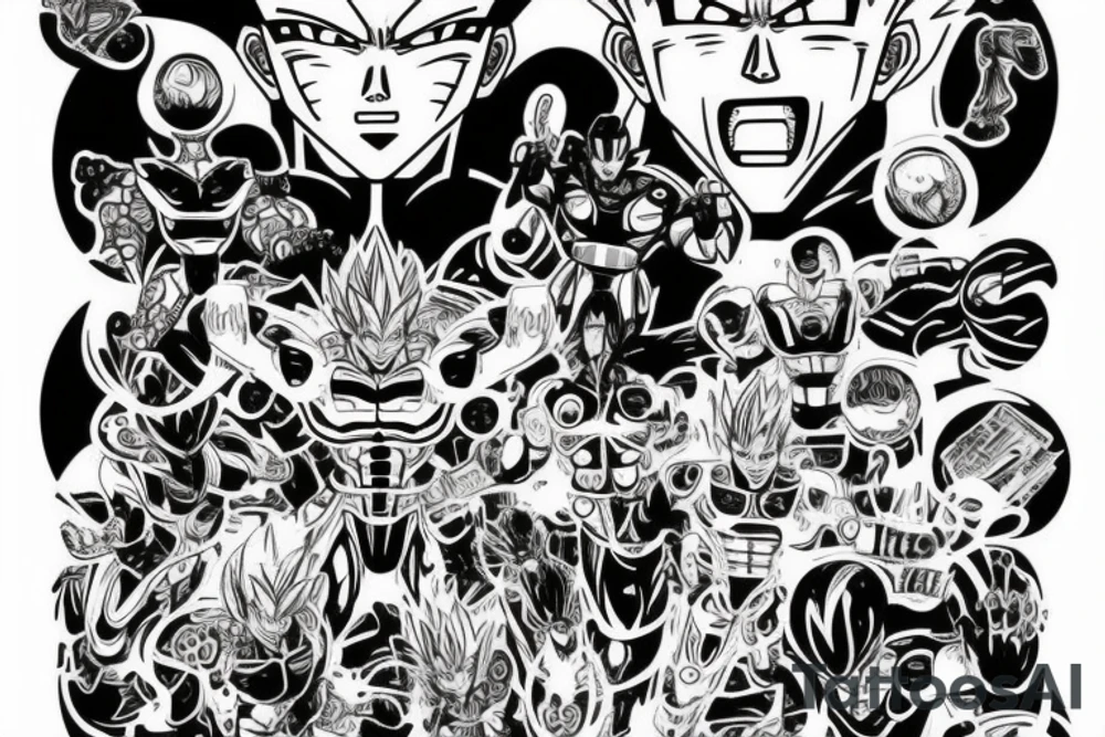 cyborg 18 from dragonball z tattoo idea