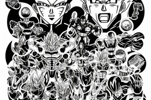 cyborg 18 from dragonball z tattoo idea