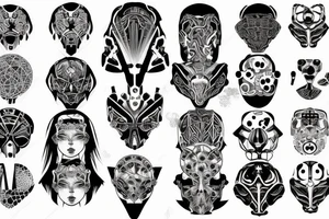 cyborgpattern tattoo idea