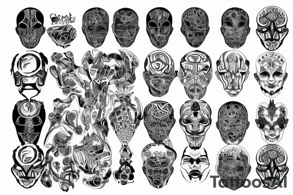 cyborgpattern tattoo idea