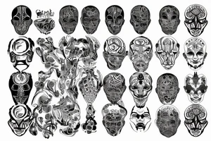 cyborgpattern tattoo idea