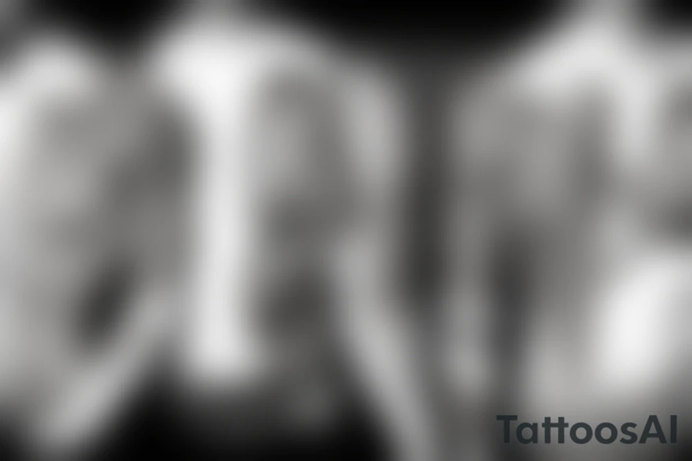 cyborgpattern long tattoo idea