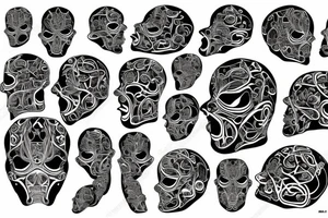 cyborgpattern long tattoo idea