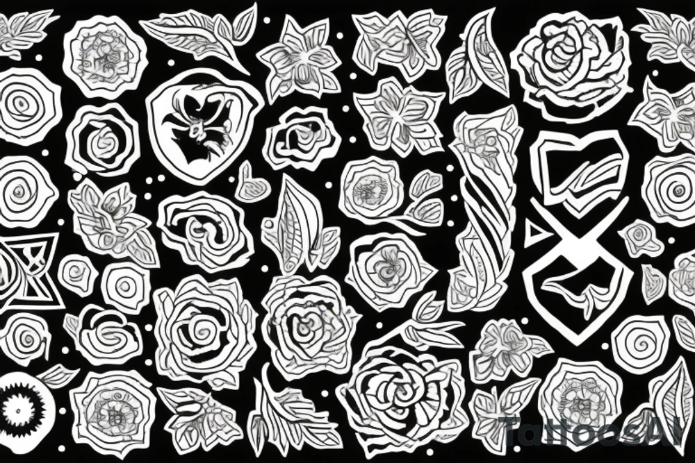 pattern tattoo idea