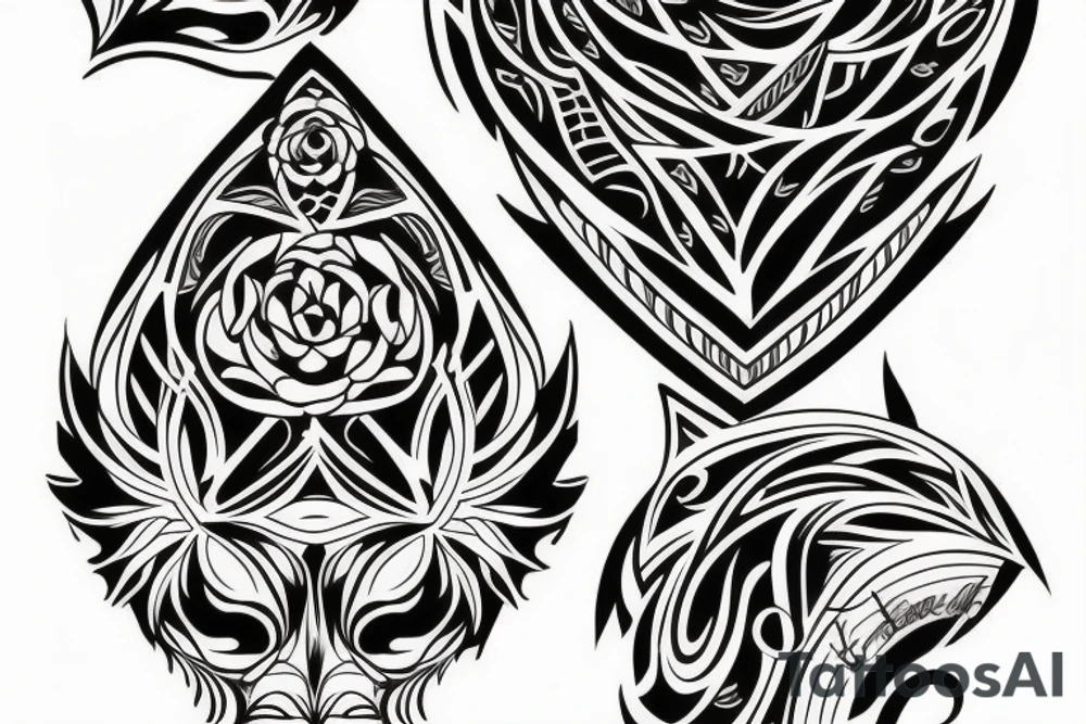 symmetrical impressive pattern tattoo idea