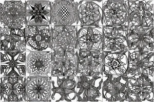 symmetrical impressive pattern tattoo idea