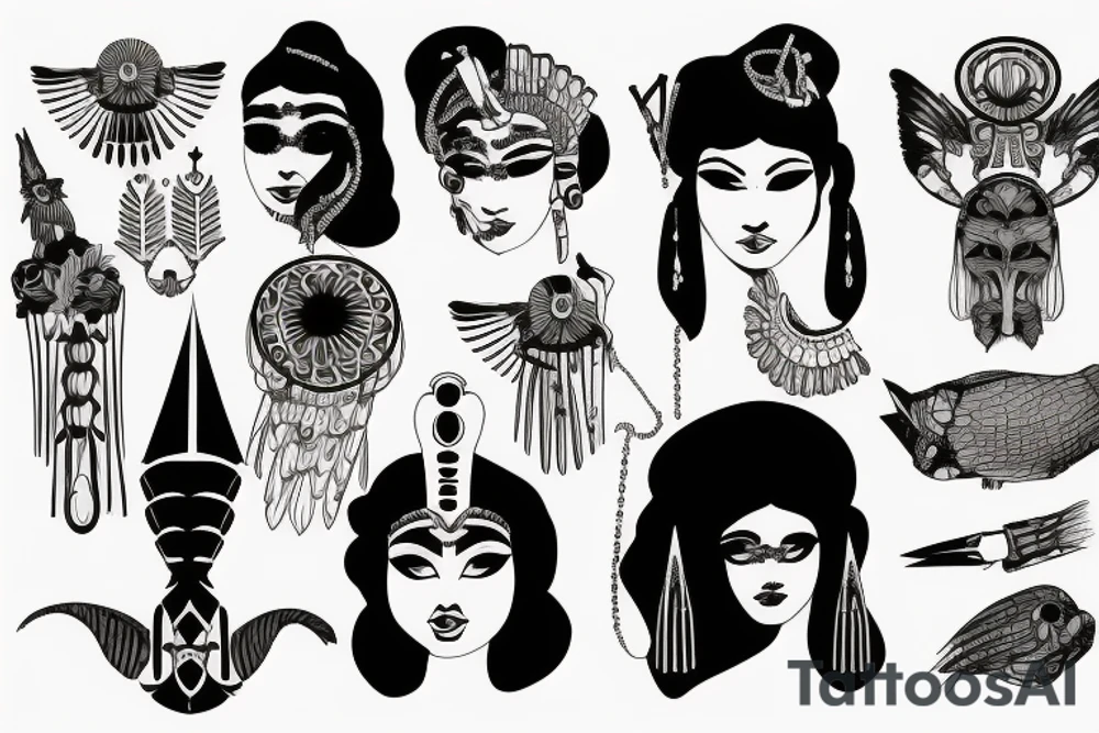 cleopatra tattoo idea