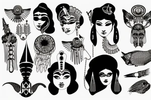 cleopatra tattoo idea