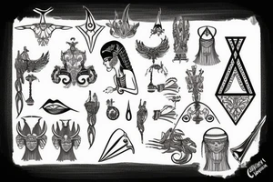 cleopatra tattoo idea