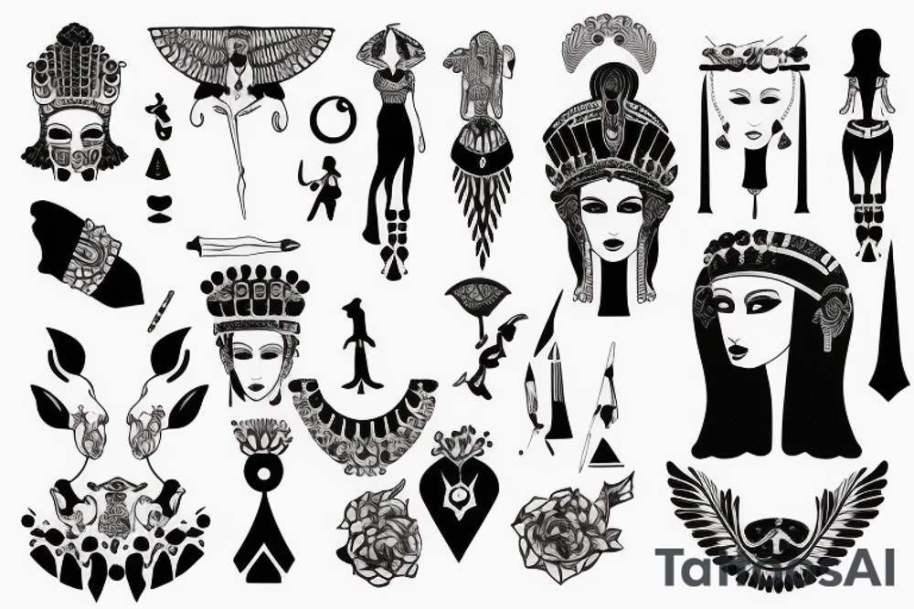 cleopatra tattoo idea
