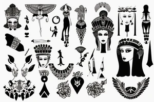 cleopatra tattoo idea