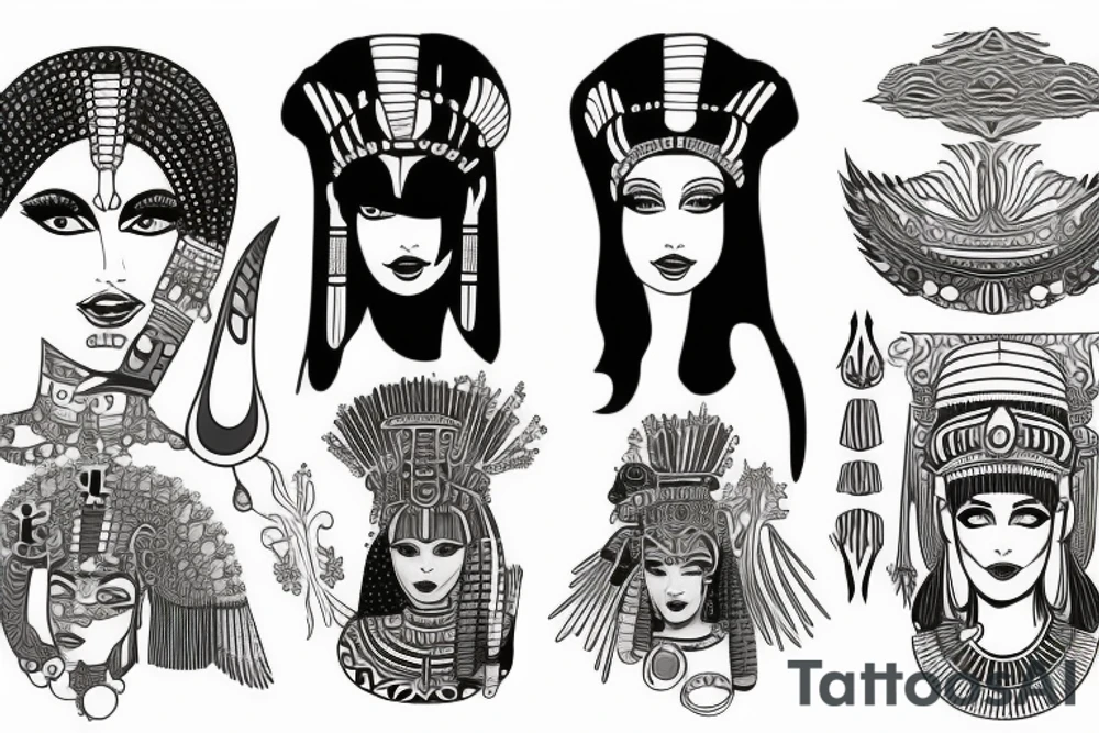 cleopatra tattoo idea