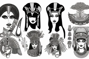cleopatra tattoo idea