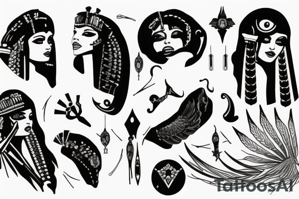 cleopatra tattoo idea