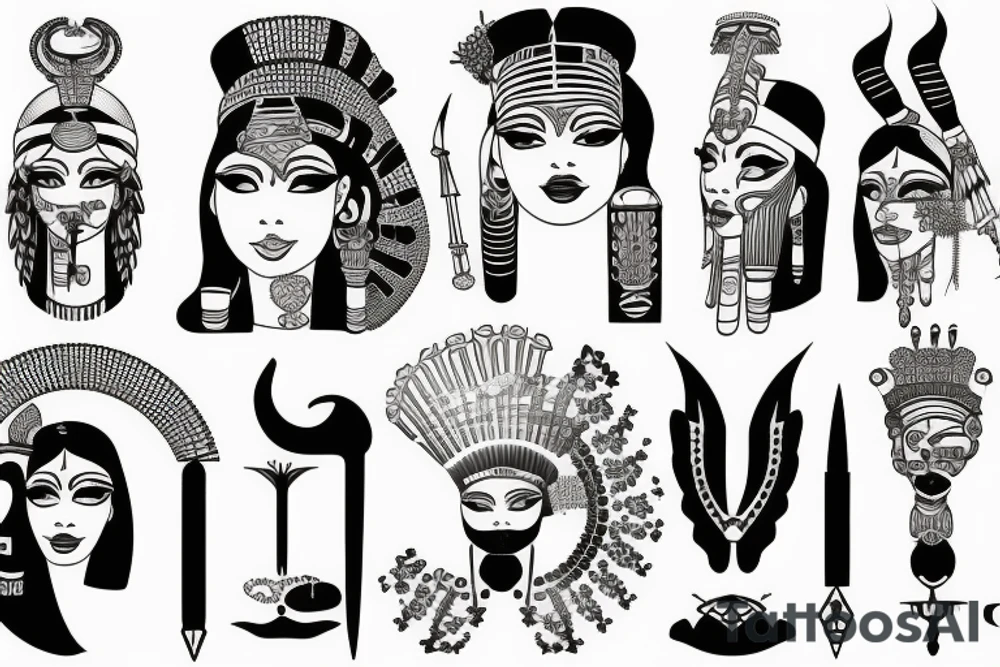 cleopatra tattoo idea