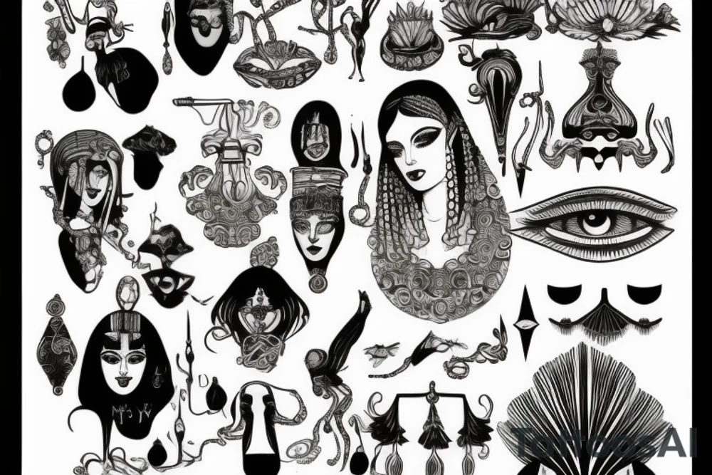 cleopatra tattoo idea