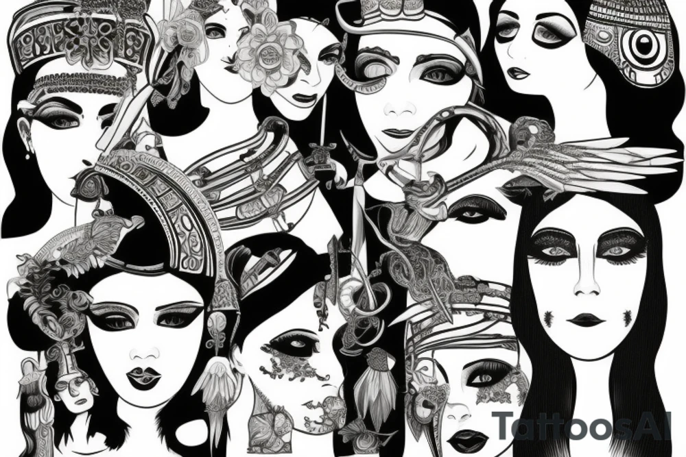 cleopatra tattoo idea