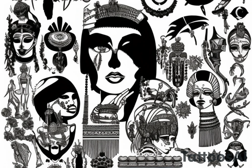 cleopatra tattoo idea