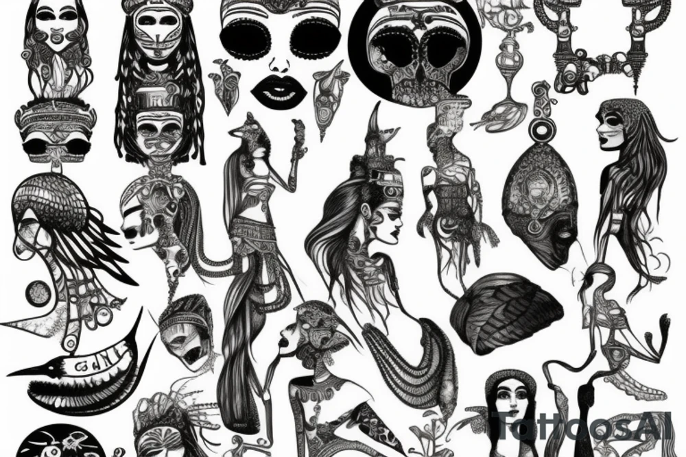 cleopatra tattoo idea