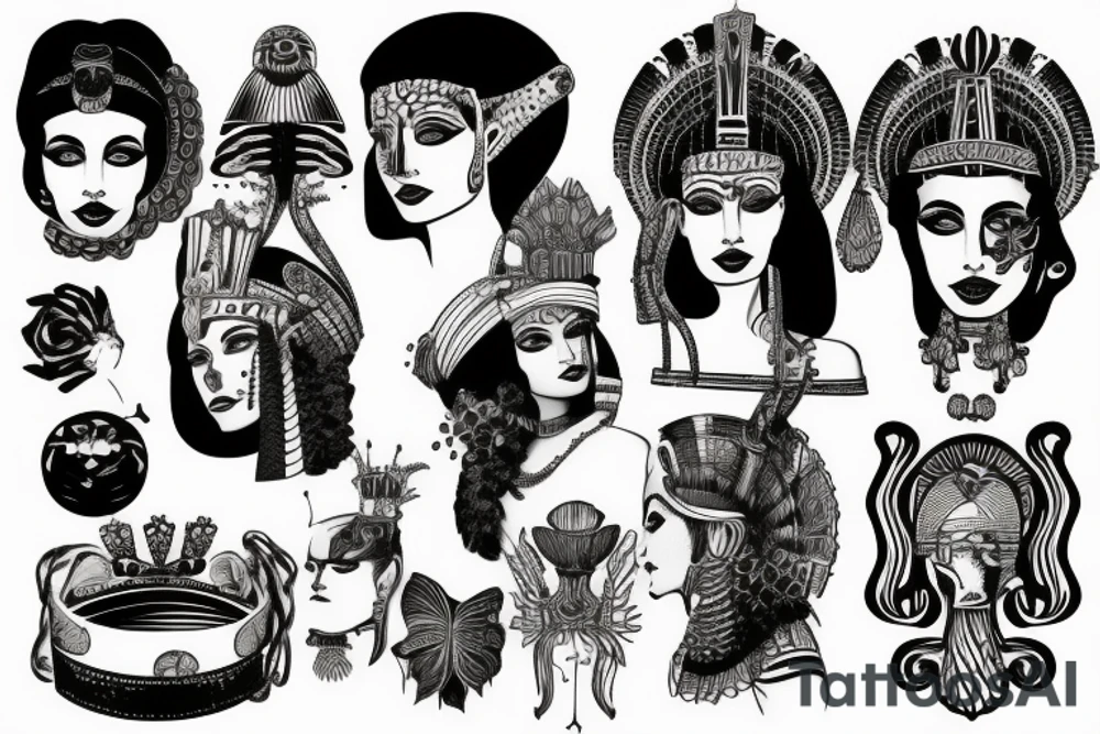 cleopatra tattoo idea
