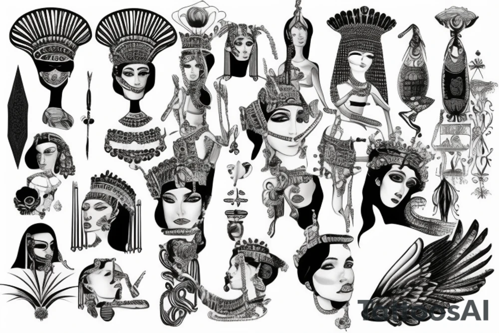 cleopatra tattoo idea