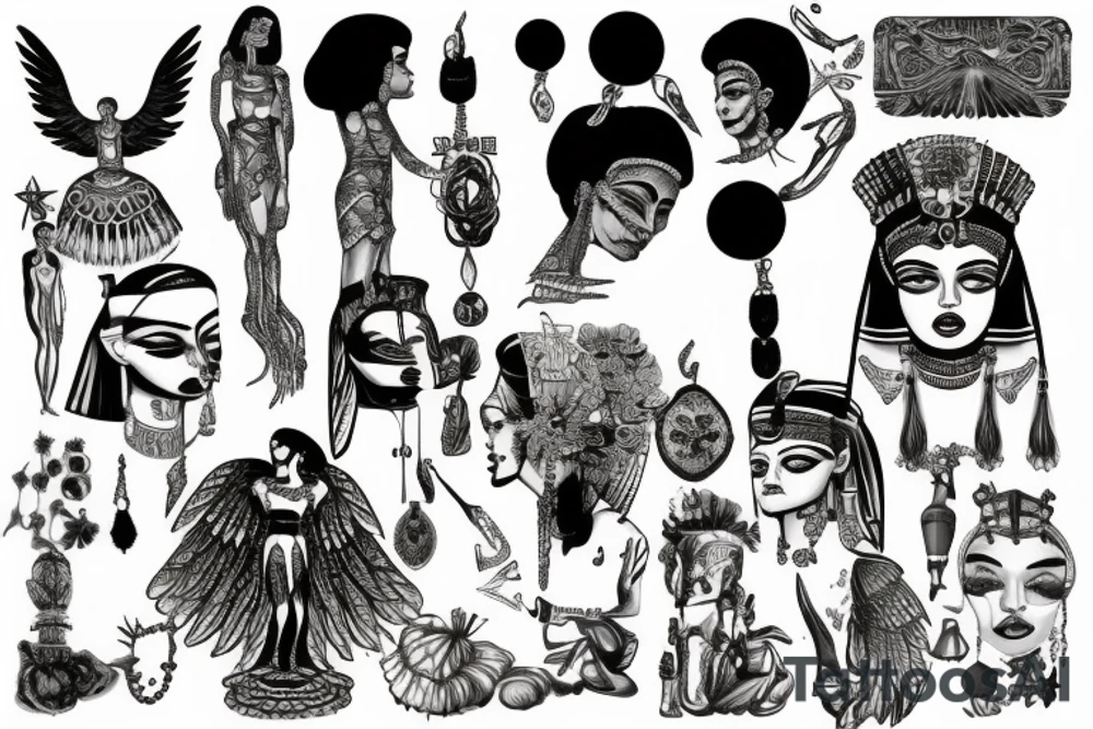 cleopatra tattoo idea