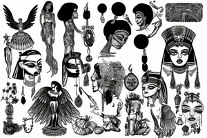 cleopatra tattoo idea