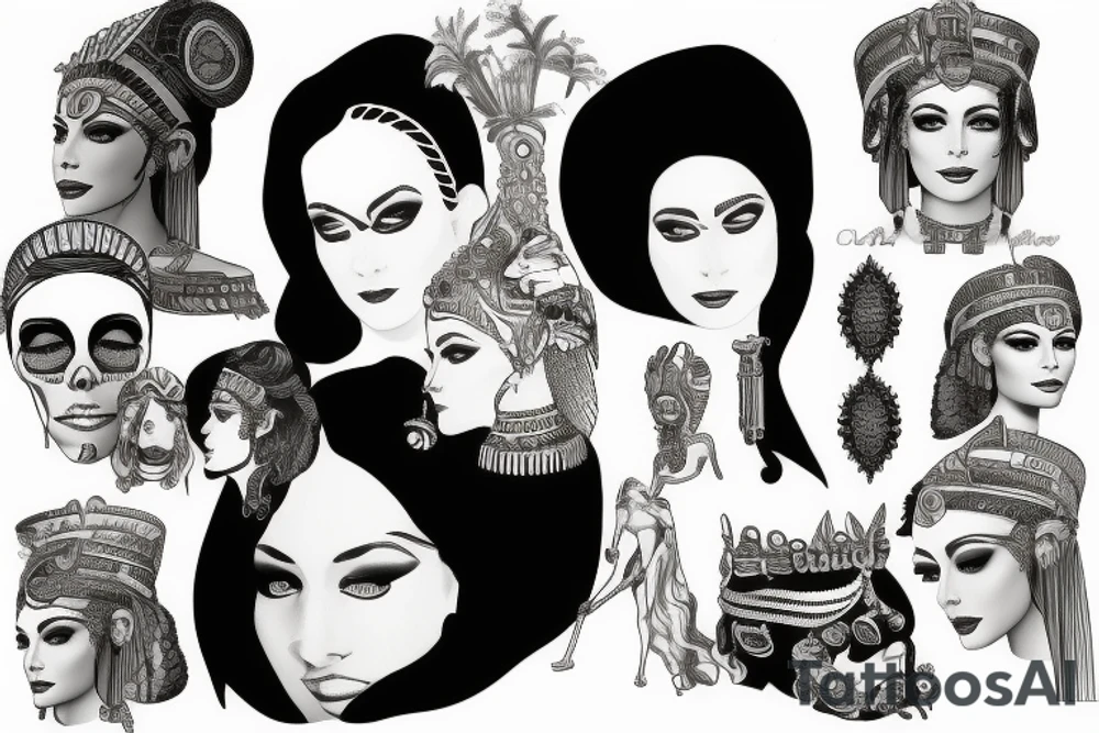 cleopatra tattoo idea
