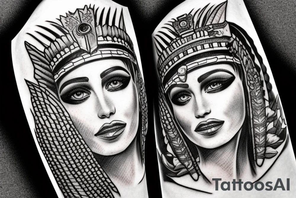 cleopatra tattoo idea