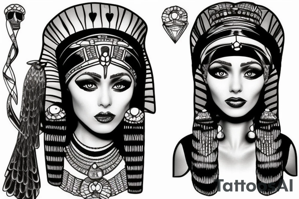 cleopatra tattoo idea