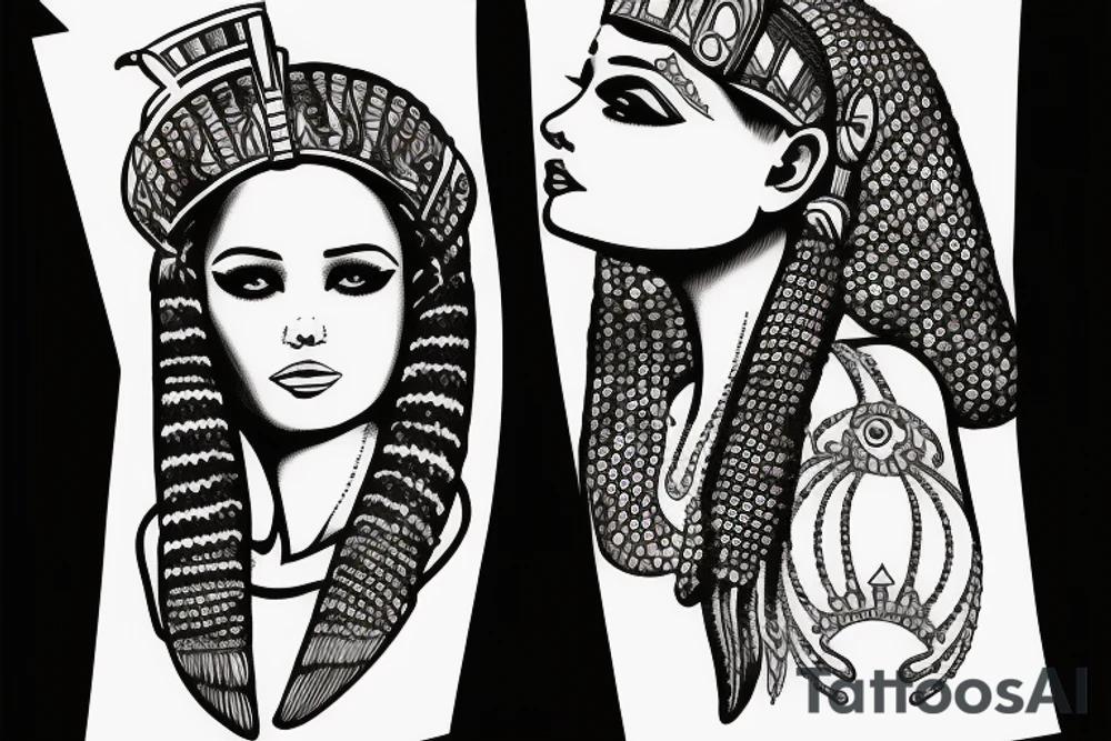 cleopatra tattoo idea
