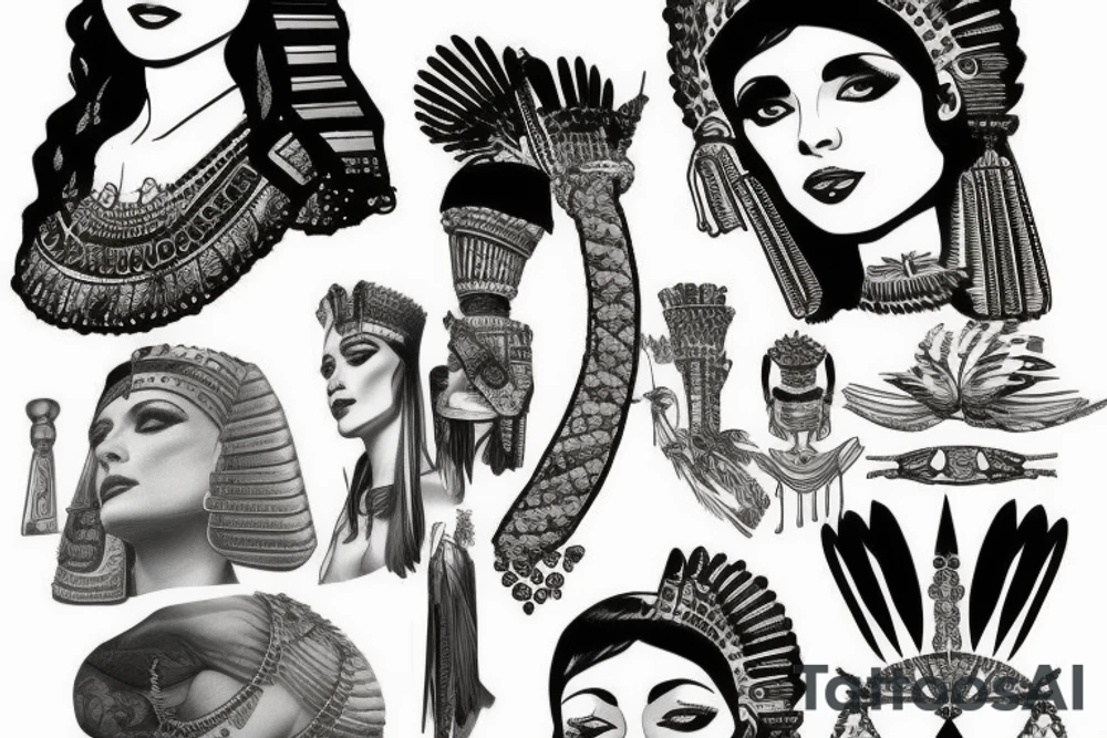 cleopatra tattoo idea