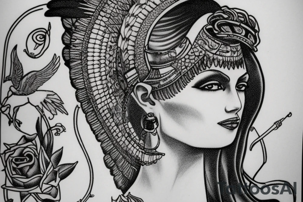 cleopatra tattoo idea