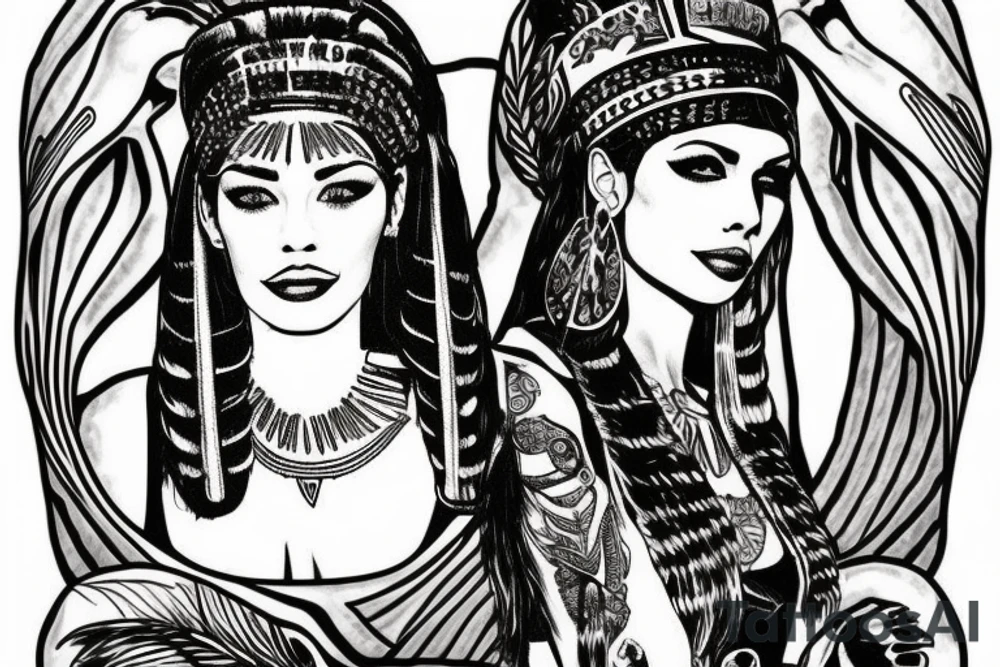 cleopatra tattoo idea