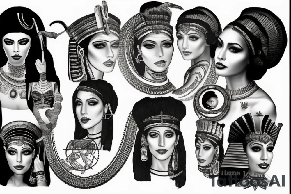 cleopatra tattoo idea