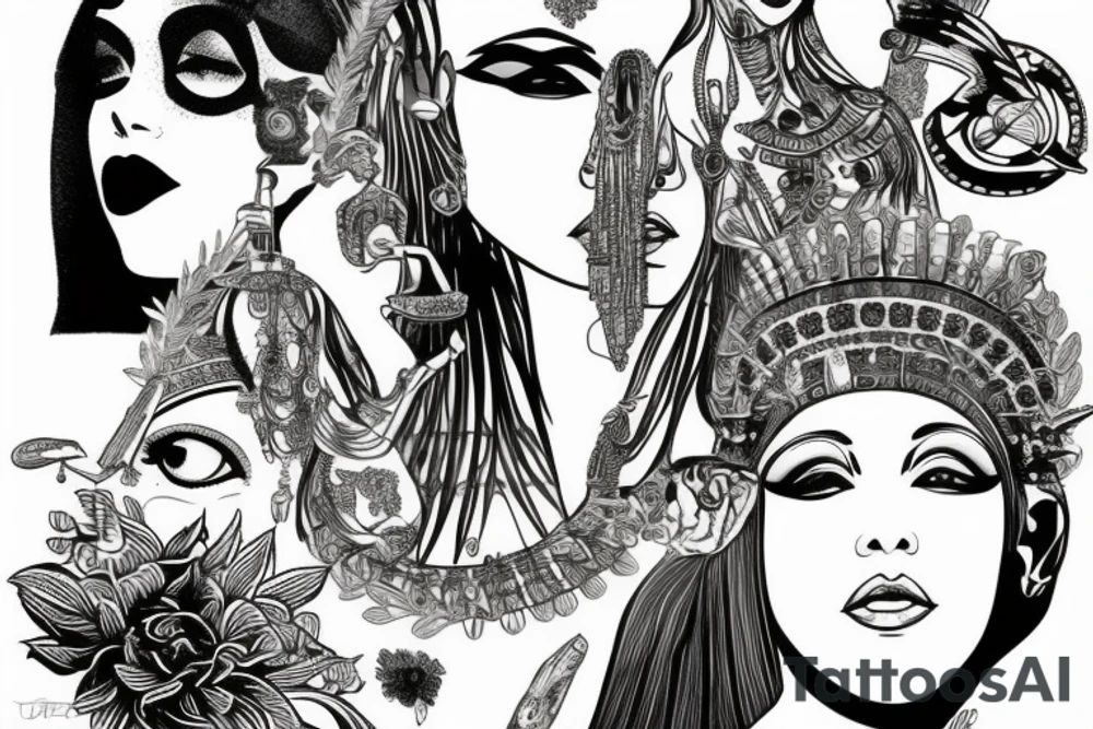 cleopatra tattoo idea